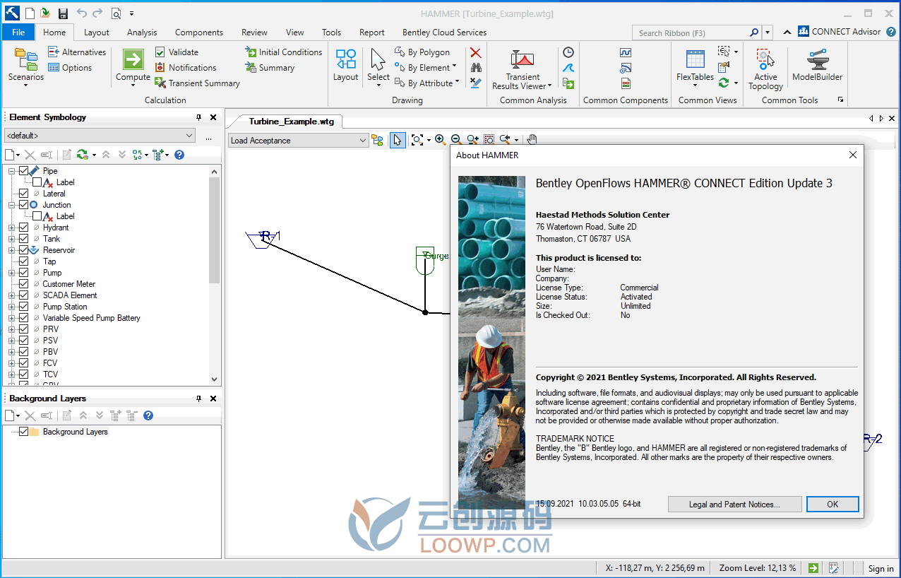 OpenFlows Hammer 2024激活版V24.00.00.24 水锤和瞬态分析软件