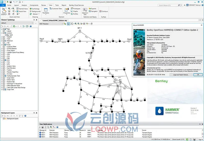 OpenFlows Hammer 2024激活版V24.00.00.24 水锤和瞬态分析软件