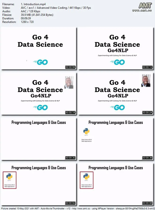 GO语言（Golang）数据科学Go4DataScience和自然语言处理Go4NLP学习培训视频教程