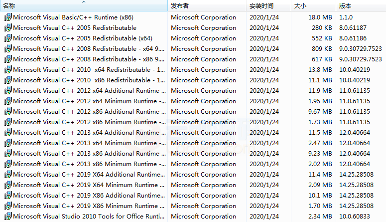 Visual C++运行库合集包完整版2020年8月版