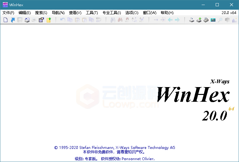 WinHex v20.0 中文解锁专家版绿色单文件版