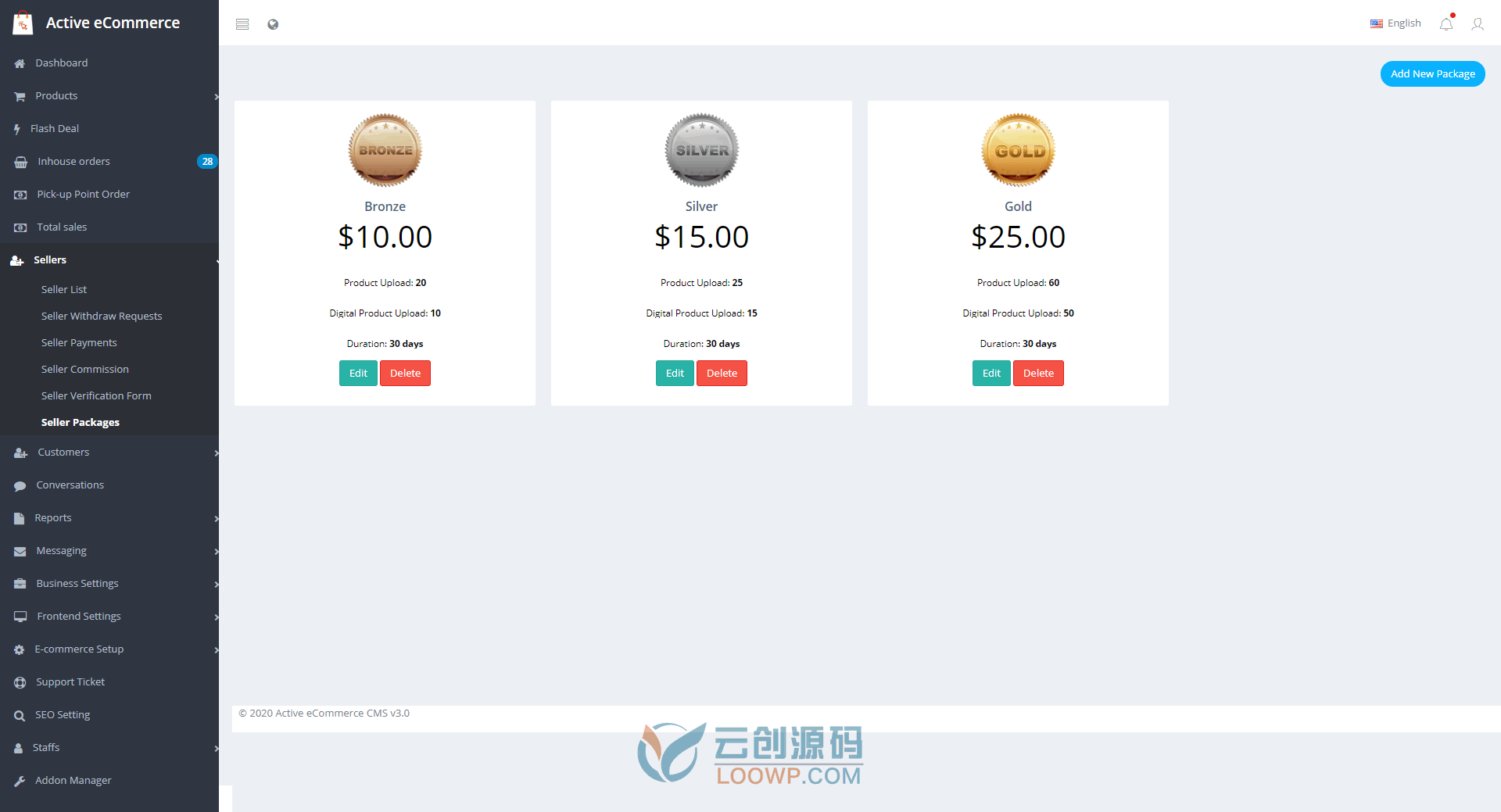 Active eCommerce Seller Subscription V1.9 电商平台卖家订阅插件