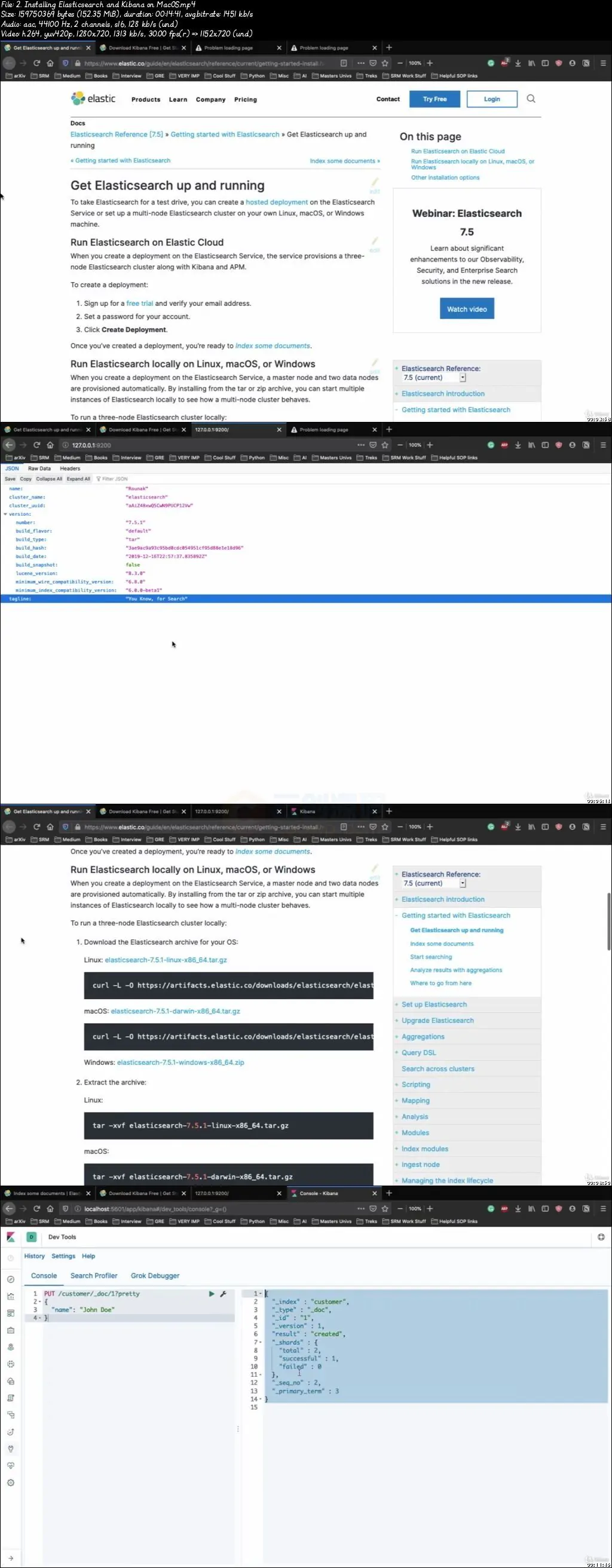 【2020年新版ELK全栈视频教程】学习用ElasticSearch、Logstash和Kibana进行企业级日志分析