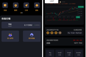 最新版多语言TRX/USDT区块链竞猜游戏-充值自动秒到账，支持手动/自动开奖模式