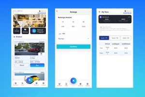 海外新UI汽车产品共享投资理财系统